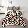thumbnail image 1 of Homewish Teens Leopard Cheetah Print 2pcs Bedding Comforter Set,Abstract Geometric Twin Comforter Sets,Animal Print Breathable Bedding Set,Luxury Bedroom Decor,Reversible, 1 of 8