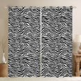 thumbnail image 1 of Homewish Teens Leopard Print Black Out Curtains, Fashion Polkadots Curtains Pack of 2 (42x63 Each), Black White Abstract Bedroom Curtains, Curtains and Drapes Decor, 1 of 5