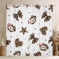 thumbnail image 1 of Homewish Teens Love Heart Stars Print Black Out Curtains,Kawaii Bowknot Curtains Pack of 2 (42x63 Each),Cheetah Print Polak Dots Bedroom Curtains,Lightweight Room Decor, 1 of 6