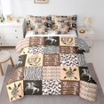 thumbnail image 1 of Homewish Teens Rustic Farmhouse Twin Bedding Sets 7-Piece, Cowgirl Cowboy Bedding Comforter Set, Stripes Abstract Patchwork Reversible Sheet Sets, Luxury Bedroom Decor, 1 of 7