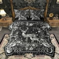 thumbnail image 1 of Homewish Teens Safari Deer Bedding Comforter Set 7pcs,Boho Starry Sky Queen Bedding Sets Super Cozy,Chic Floral Flowers Queen Sheet Sets,Lightweight Room Decor,Reversible, 1 of 8