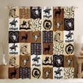 thumbnail image 1 of Homewish Teens Western Cowboy Black Out Curtains,Geometric Plaid Curtains Pack of 2 (42x63 Each),Exotic Style Bedroom Curtains,Lightweight Room Decor, 1 of 6
