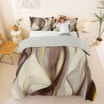 thumbnail image 1 of Homewish Tie Dye Ombre Duvet Cover Queen,Modern Abstract Queen Bedding,Brown,Light Gray Reversible,3-Piece,1 Duvet Cover and 2 Pillowcases, 1 of 6