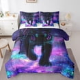 thumbnail image 1 of Homewish Tiger Animal 7-Piece Twin Bedding Set - Universe Galaxy Ombre, 1 of 8