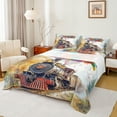 thumbnail image 1 of Homewish Train Steam Engine Twin Sheet Sets,Colorful Balloon Twin Fitted Sheet,Retro Ink Painting Flat Sheet For Boys Teens,Microfiber Bedroom Decor,3pcs, 1 of 7