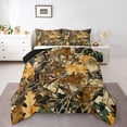 thumbnail image 1 of Homewish Tree Branches Leaves 3 Pieces Queen Comforter Set For Children Teens Adults,Botanical Plants Ultra Soft Bedding Sets,Brown Grey Bedding Comforter Set,Breathable Home Decor,Reversible, 1 of 8