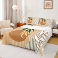 thumbnail image 1 of Homewish Tree Leaves 4pcs Bed Sheets for Boys Girls,Minimalist Geometric Stripes Lines King Sheets,Retro Vintage Aesthetic Super Cozy Sheet Set,Super Cozy Room Decor, 1 of 7