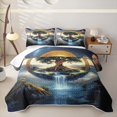 thumbnail image 1 of Homewish Tree Of Life Quilt Full,Nature Waterfall Full Bedspread Sets,3pcs, 1 of 7