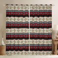 thumbnail image 1 of Homewish Tribal Aztec Black Out Curtains for Boys Girls,Bohemian Flower Curtains Pack of 2 (42x63 Each),Abstract Hippie Geometric Stripes Bedroom Curtains,Super Cozy Room Decor, 1 of 6