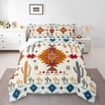 thumbnail image 1 of Homewish Tribal Boho Aztec Bedding Comforter Set for Teen, Retro Orange Abstract Twin Comforter Sets, Southwestern Reversible Bedding Set, Super Cozy Room Decor, 2 Pieces, 1 of 8