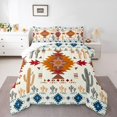 thumbnail image 1 of Homewish Tribal Boho Aztec Queen Comforter Set for Teen, Retro Orange Abstract Bedding Sets, Southwestern Reversible Bedding Comforter Set, Super Cozy Room Decor, 3 Pieces, 1 of 8
