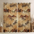 thumbnail image 1 of Homewish Tribal Western Cowboy Curtains Pack of 2 (42x84 Each) for Kids, Rustic Horse Animal Curtains Blackout, Vintage Hippie Bedroom Curtains, Living Room Curtains Decor, 1 of 5