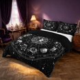 thumbnail image 1 of Homewish Twelve Constellations Duvet Cover Queen, Boho Astrology Horoscope Queen Bedding, Black Reversible 3pcs, 1 Duvet Cover and 2 Pillowcases, 1 of 6
