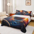thumbnail image 1 of Homewish Universe Galaxy Twin Sheet Sets 3pcs for Boys Girls,Cosmos Planet Twin Fitted Sheet Microfiber,Psychedelic Starry Sky Breathable Flat Sheet,Luxury Bedroom Decor, 1 of 7