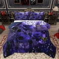 thumbnail image 1 of Homewish Valentine'S Day Rose Bedding Comforter Set,Green Butterflies Twin Comforter Sets,Purple Flower Floral Bedding Set For Men Women,Luxury Bedroom Decor Reversible,2 Pieces, 1 of 8