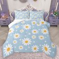 thumbnail image 1 of Homewish Vibrant Groovy Flower Full Size Comforter Sets for Teens, Cartoon Daisy Floral Bedding Comforter Set, Love Heart Reversible Bedding Sets, Luxury Bedroom Decor, 3 Pieces, 1 of 8