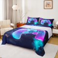 thumbnail image 1 of Homewish Video Game 4 Pieces Queen Sheet Sets for Female Men Adults,Teal Purple Gradient Ultra Soft Flat Sheet,Starry Sky Queen Fitted Sheet,Microfiber Bedroom Decor, 1 of 7