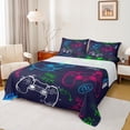 thumbnail image 1 of Homewish Video Game 4pcs Bed Sheets for Female Men Adults,Gamer Gamepads King Sheets,Retro Vintage Super Cozy Sheet Set,Microfiber Bedroom Decor, 1 of 7
