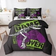 thumbnail image 1 of Homewish Video Game 7-Piece Queen Bedding Set - Dinosaur Retro Gamepads, 1 of 8