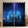 thumbnail image 1 of Homewish Video Game Curtains Pack of 2 (42x84 Each) for Female Men Adults,Geometric Stripes Lines Curtains Blackout,Game Controller Bedroom Curtains,Microfiber Bedroom Decor, 1 of 6