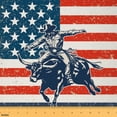 thumbnail image 1 of Homewish Vintage American Flag Fabric by the Yard 1 Yard for Adult, Western Cowgirl Cowboy Room Decor Fabric by the Yard, Red Stripes Abstract Sewing Fabric, Microfiber Bedroom Decor, 1 of 6