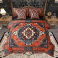 thumbnail image 1 of Homewish Vintage Bohemain Pattern 7pcs Bedding Comforter Set,Boho Theme Queen Bedding Sets,Orange Deepblue Beige Queen Sheet Sets For Adult,Breathable Home Decor Reversible, 1 of 8