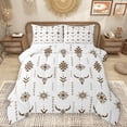 thumbnail image 1 of Homewish Vintage Bohemian Tribal Bedding Comforter Set,Bull Skull Twin Comforter Sets,Black Brown Bedding Set For Boys Teens,Breathable Home Decor Reversible,2-Piece, 1 of 8