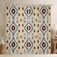 thumbnail image 1 of Homewish Vintage Boho Aztec Black Out Curtains for Adult, Wheat Abstract Ombre Curtains Pack of 2 (42x63 Each), Hippie Mandala Style Bedroom Curtains, Window Curtains Bedroom Decor, 1 of 6