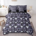 thumbnail image 1 of Homewish Vintage Flowers 7-Piece Bedding Comforter Set For Boys Girls,Floral Blossoms King Bedding Sets,Exotic Style Ultra Soft Bed Sheets,Luxury Bedroom Decor,Reversible, 1 of 8