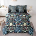 thumbnail image 1 of Homewish Vintage Flowers Strawberry 7-Piece Bedding Comforter Set For Boys Girls,Exotic Style King Bedding Sets,Spring Garden Ultra Soft Bed Sheets,Luxury Bedroom Decor,Reversible, 1 of 8