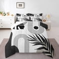 thumbnail image 1 of Homewish Vintage Geometric Striped Bedding Comforter Set,Modern Minimalist Art Twin Comforter Sets,White Black Bedding Set For Men Women,Microfiber Bedroom Decor Reversible,2-Piece, 1 of 8