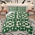 thumbnail image 1 of Homewish Vintage Green Minimalism Queen Comforter Set, Chic Abstract Ombre Bedding Sets, Teens Kids Adult Reversible Bedding Comforter Set, Luxury Bedroom Decor, 3pcs, 1 of 8