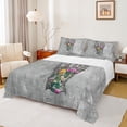 thumbnail image 1 of Homewish Vintage Knight Gloves 4 Pieces Queen Sheet Sets for Teens Adults,Retro Rustic Flower Ultra Soft Flat Sheet,Retro Aesthetic Queen Fitted Sheet,Luxury Bedroom Decor, 1 of 7