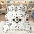 thumbnail image 1 of Homewish Vintage Mandala Aztec Bedding Comforter Set 7 Pieces for Female, Rustic Farmhouse Full Bedding Set, Southwestern Cactus Reversible Fitted Sheet Flat Sheet, Lightweight Room Decor, 1 of 8