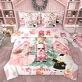 thumbnail image 1 of Homewish Vintage Nutcracker Soldier 7-Piece Bedding Comforter Set,Merry Christmas King Bedding Sets,Pink Ballet Dance Lovers Bed Sheets For Girls Teens,Ultra Soft Home Decor Reversible, 1 of 8