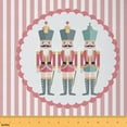 thumbnail image 1 of Homewish Vintage Nutcracker Soldier Fabric by the Yard 2 Yard，Merry Christmas Room Decor Fabric by the Yard,Pink White Geometric Striped Fabric for Sewing For Girls,,Microfiber Bedroom Decor, 1 of 6