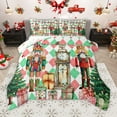thumbnail image 1 of Homewish Vintage Nutcracter Soldier Bedding Comforter Set,Merry Christmas Twin Comforter Sets,Modern Geometric Plaid Bedding Set For Girls Teens,Super Cozy Room Decor Reversible,2 Pieces, 1 of 8