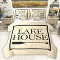 thumbnail image 1 of Homewish Vintage Paddle Bedding Comforter Set 7-Piece for Teens Boys Girls,Lake House King Bedding Sets,Lodge Cabin Ultra Soft Bed Sheets,Luxury Bedroom Decor,Reversible, 1 of 8
