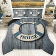 thumbnail image 1 of Homewish Vintage Swim Ring Full Size Comforter Sets 3-Piece for Teens Boys Girls,Lake House Bedding Comforter Set,Lodge Cabin Lightweight Bedding Sets,Luxury Bedroom Decor,Reversible, 1 of 8