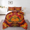 thumbnail image 1 of Homewish Vintage Tribal Damask Bedding Comforter Set for Female, Hippie Flower Floral Twin Comforter Sets, Bohemian Mandala Print Reversible Bedding Set, Super Cozy Room Decor, 2-Piece, 1 of 8