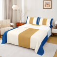 thumbnail image 1 of Homewish Vintage Vertical Lines Bed Sheets,Contemporary Stripe Full Size Sheets,Blue,4-Piece,1 Flat Sheet, 1 Fitted Sheet and 2 Pillowcases, 1 of 6