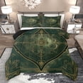 thumbnail image 1 of Homewish Vintage Western Damask Bedding Comforter Set, Dark Green Bohemian Abstract Twin Comforter Sets, Countryside Reversible Bedding Set, Super Cozy Room Decor, 2 Pieces, 1 of 8