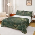 thumbnail image 1 of Homewish Vintage Western Damask Full Size Sheets, Dark Green Bohemian Abstract Bed Sheets, Countryside Sheet Sets, Super Cozy Room Decor, 4 Pieces, 1 of 7
