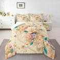 thumbnail image 1 of Homewish Vintage Western Flower Bedding Comforter Set, Chic Pearl Twin Comforter Sets, Teens Kids Girls Female Reversible Bedding Set, Lightweight Room Decor, 2 Pieces, 1 of 8
