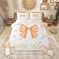 thumbnail image 1 of Homewish Watercolor Bow Bedding Comforter Set for Cute Girls, Orange Star Butterfly Twin Comforter Sets, Princess Bowtie Bedding Set, Breathable Home Decor, 1 of 8
