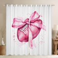 thumbnail image 1 of Homewish Watercolor Bowknot Kids Blackout Curtains Set of 2 (52x84 Each), Cartoon Pink Rugby Print Window Curtains, Kawaii Princess Bow Curtains and Drapes, Black Out Curtains Bedroom Decor, 1 of 6
