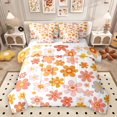 thumbnail image 1 of Homewish Watercolor Floral 7-Piece Twin Bedding Sets,Cute Daisy Flower Bedding Comforter Set,White Orange Sheet Sets For Girls Teens,Luxury Bedroom Decor Reversible, 1 of 8