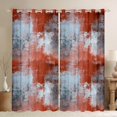 thumbnail image 1 of Homewish Watercolor Grid Blackout Curtains,Classic Abstract Geometric Curtains Pack of 2 (42x84 Each),Red, 1 of 6