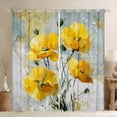thumbnail image 1 of Homewish Watercolor Yellow Flower Blackout Curtains Set of 2 (52x84 Each), Marbling Abstract Ombre Window Curtains, Modern Fashion Curtains and Drapes, Black Out Curtains Room Decor, 1 of 6