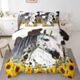 thumbnail image 1 of Homewish Western Animal Horse 7-Piece King Bedding Set - Floral Sunflower Exotic, 1 of 8
